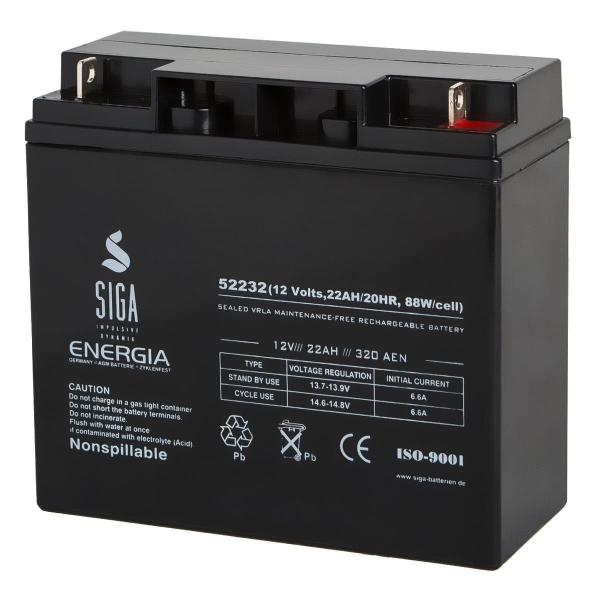 SIGA ENERGIA AGM Akku 22Ah 12V